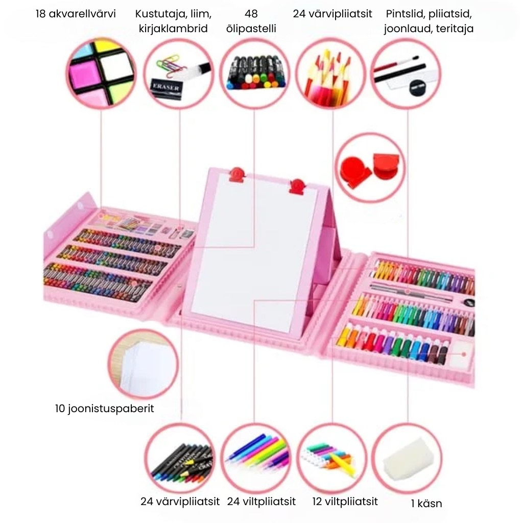 💗Luksuslik 6-ühes loovuskomplekt 🎁 Täiuslik kingitus lastele