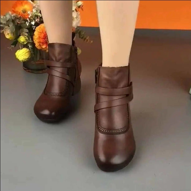 Naiste retro lühikesed ortopeedilised talvesaapad