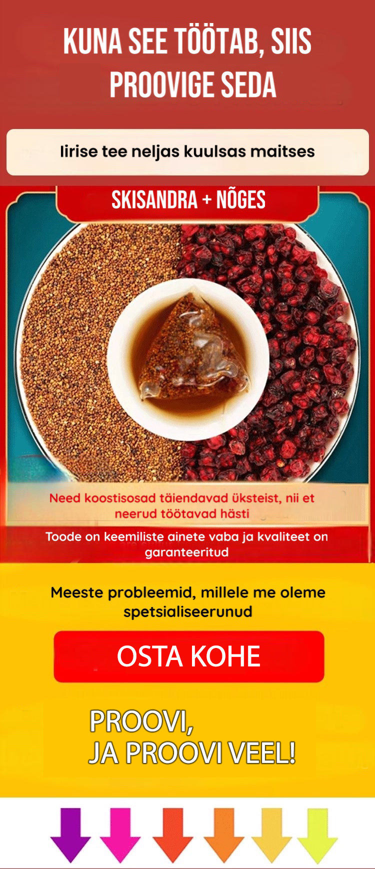 Tee 4 erineva maitsega (20 tk.)