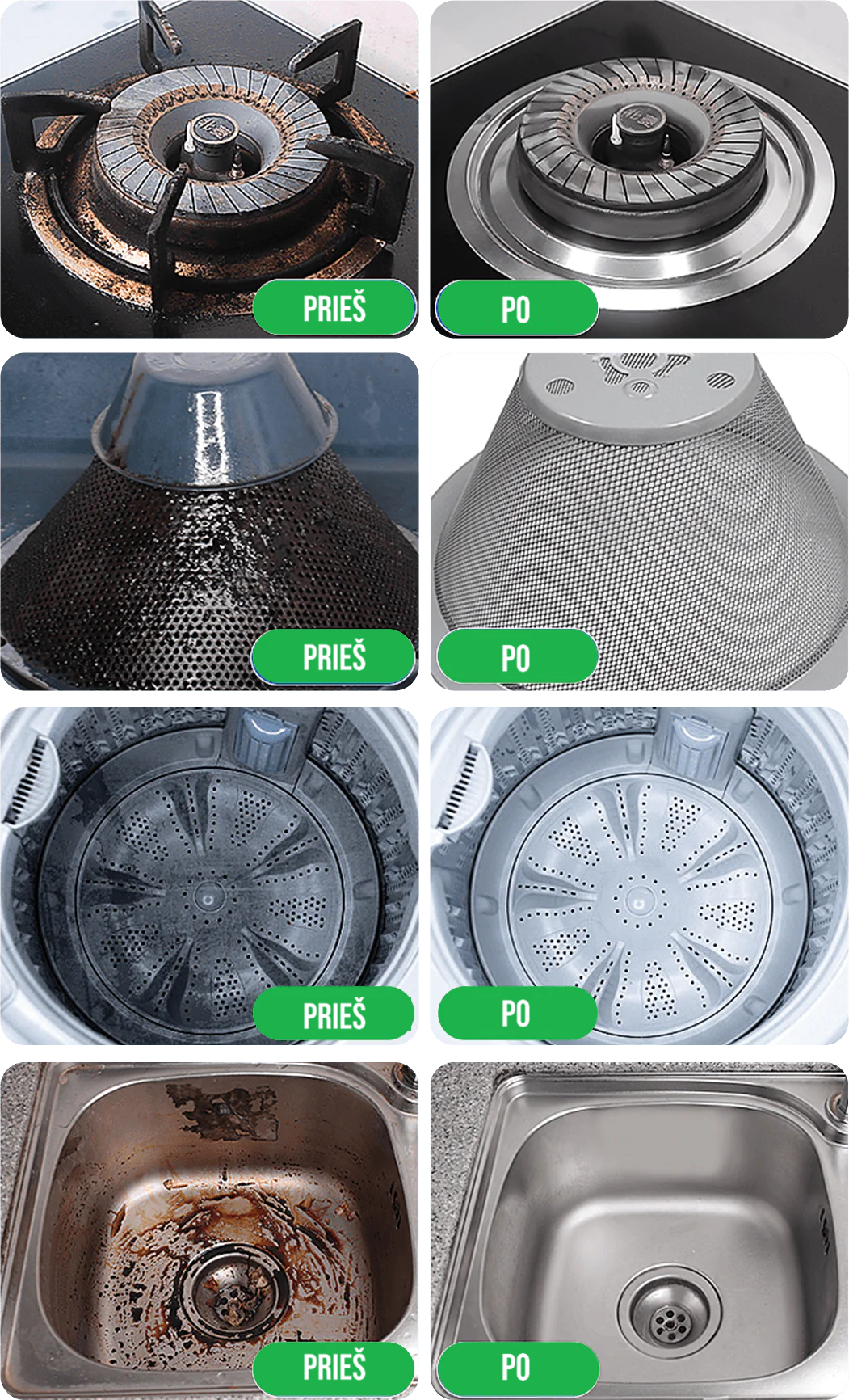 Tugevatoimeline puhastusvahend tugevate määrdumiste jaoks