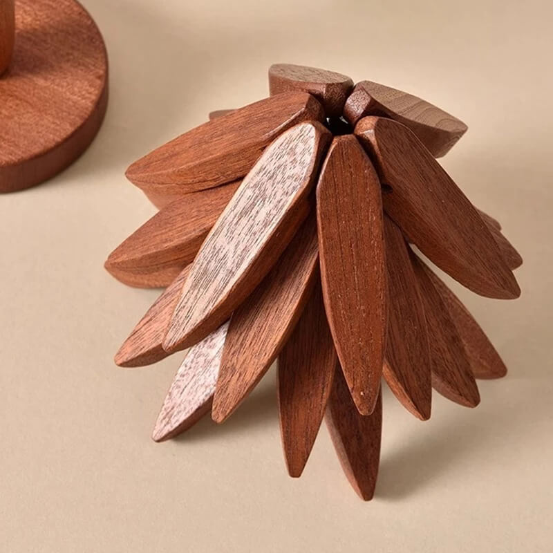 3 padjake komplekt pähklipuu puidust