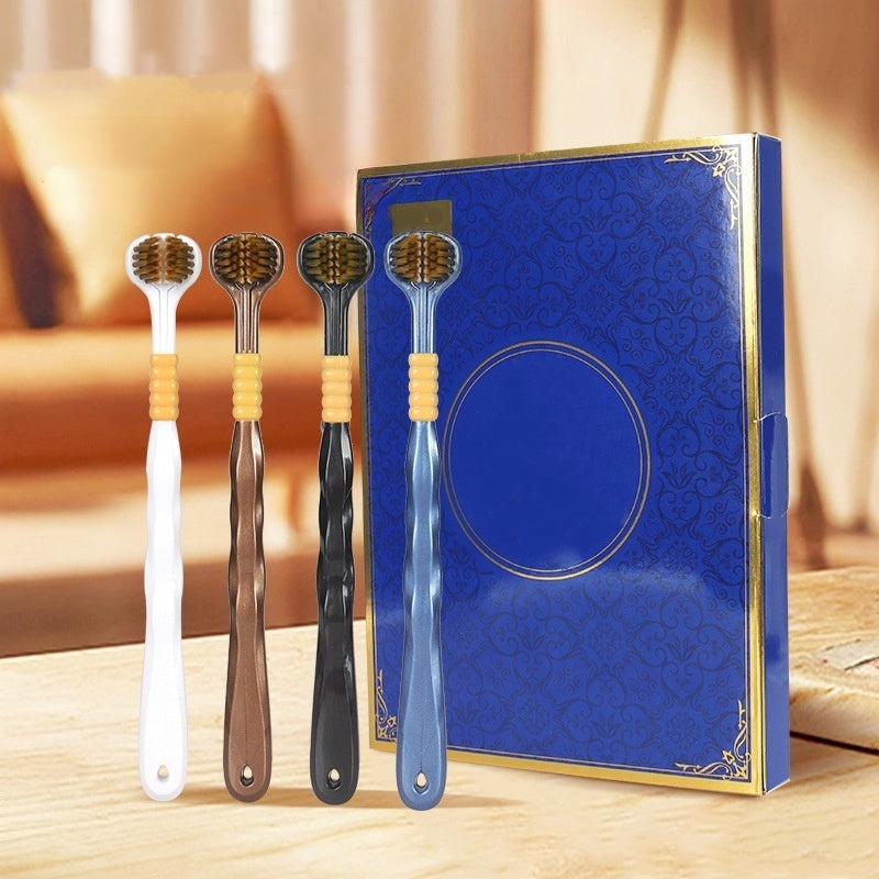 Kolme peaga harja multifunktsionaalse nurktehnoloogiaga