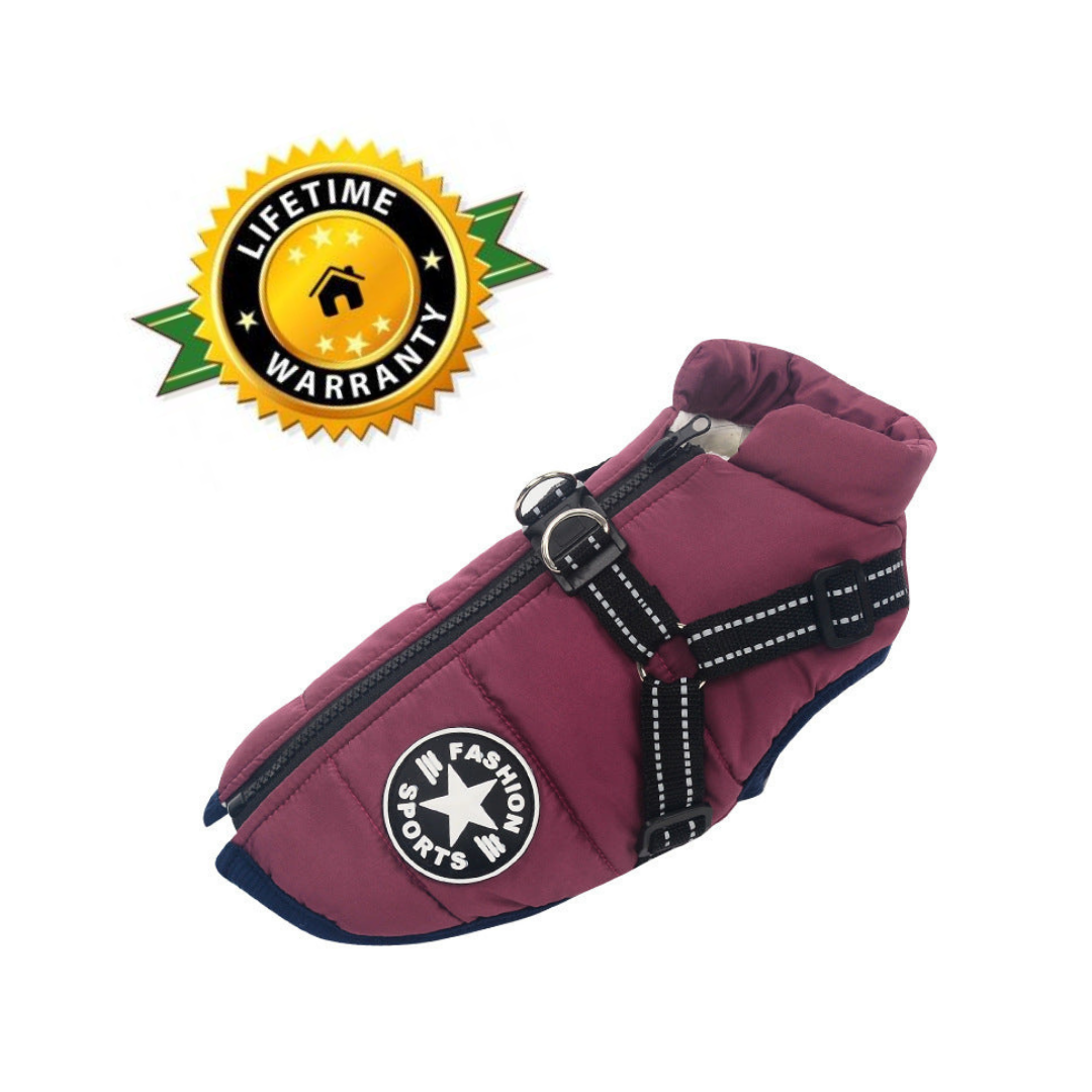 DogFashion™ - veekindel talvejope koos integreeritud traksidega koertele