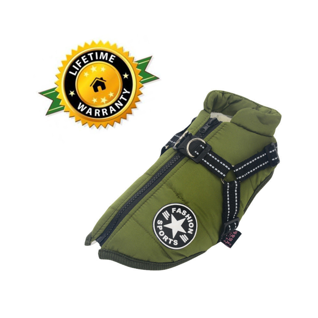 DogFashion™ - veekindel talvejope koos integreeritud traksidega koertele