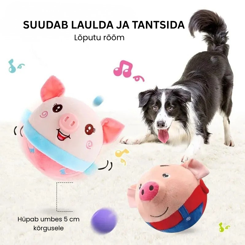 🔥 Rääkiv karvane hüppav koeramänguasi