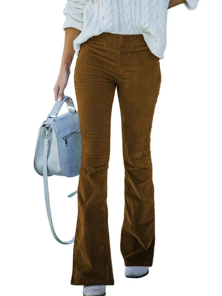 Kõrge vöökohaga plisseeritud püksid