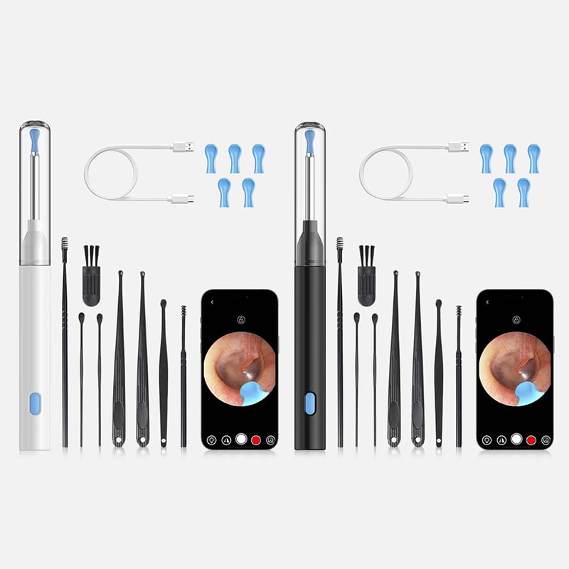 Kõrva puhastuskomplekt HD kaameraga – täpsus ja turvalisus ühes