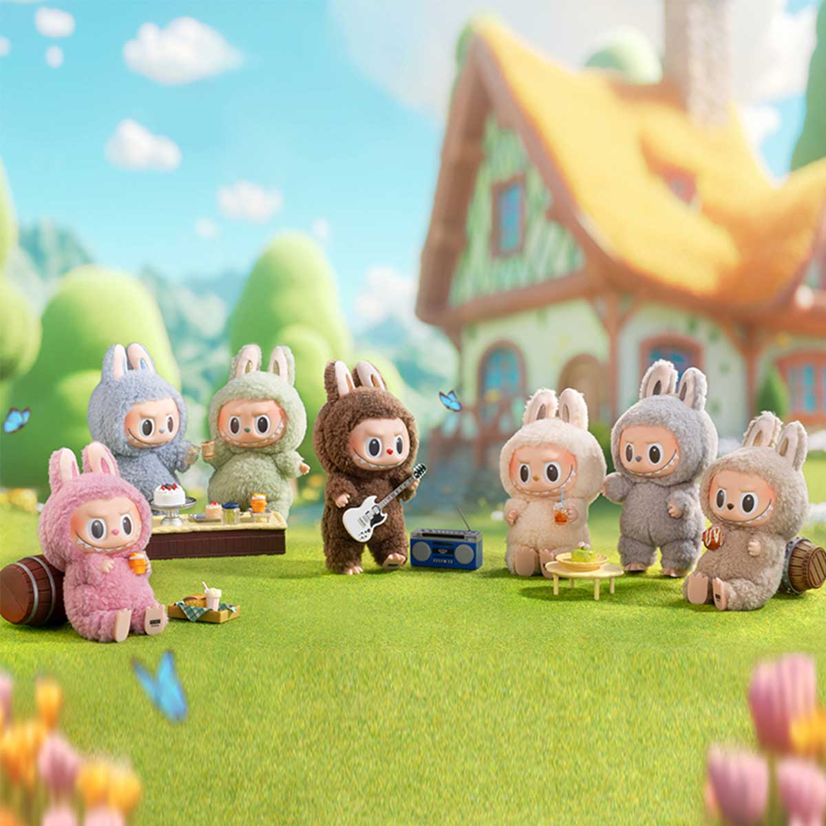 LABUBU | Plüüšist ripats "Exciting Macaron" kollektsiooni üllatuskarp Pop Mart