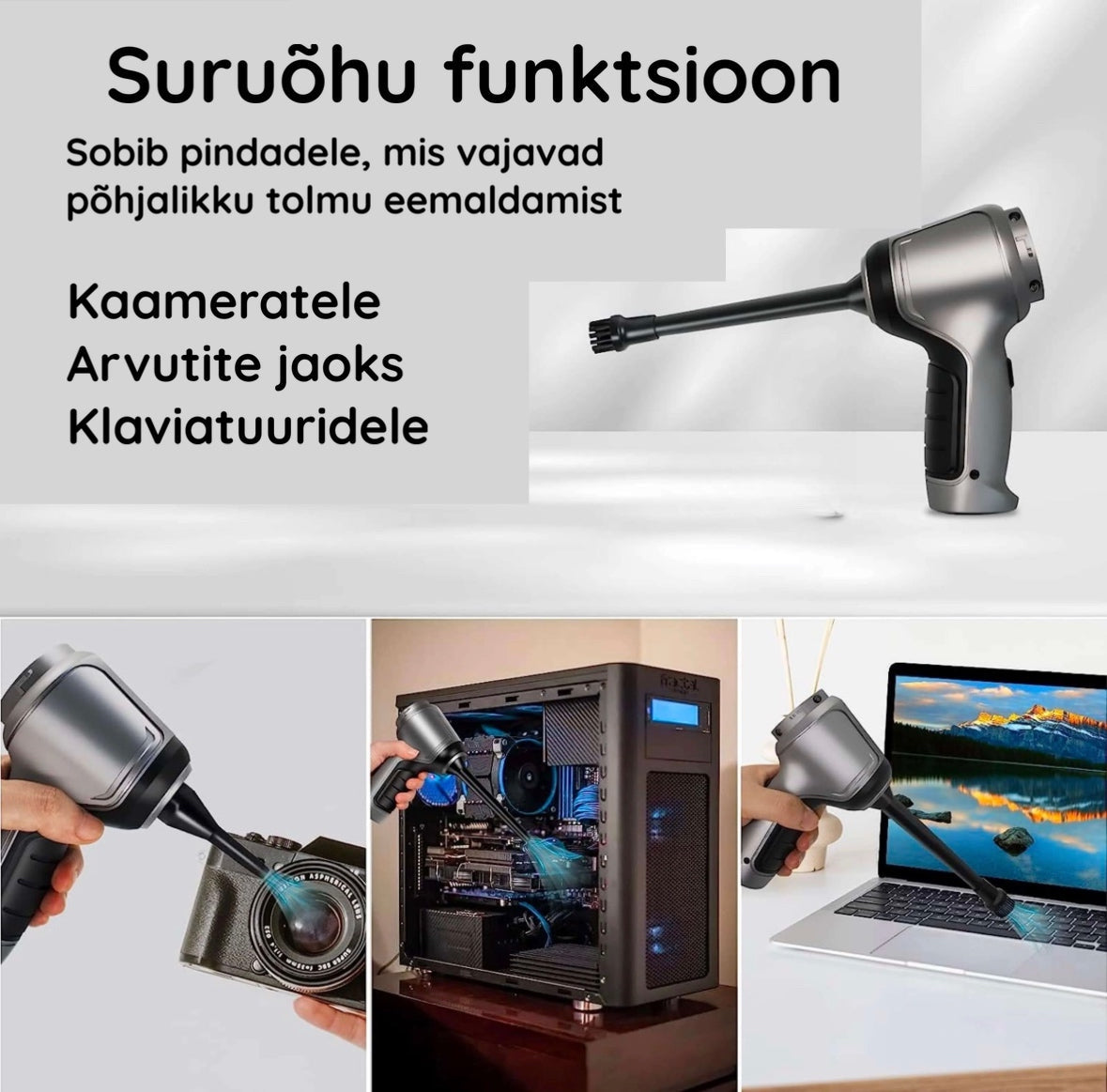 Võimas 60W juhtmevaba minitolmuimeja