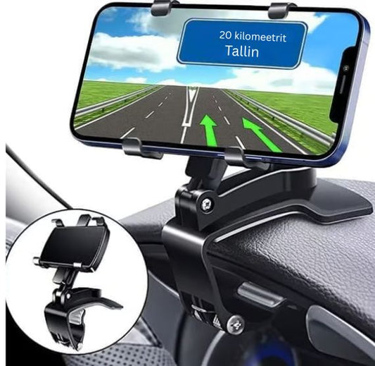 360 kraadi pöörlev autotelefoni hoidik