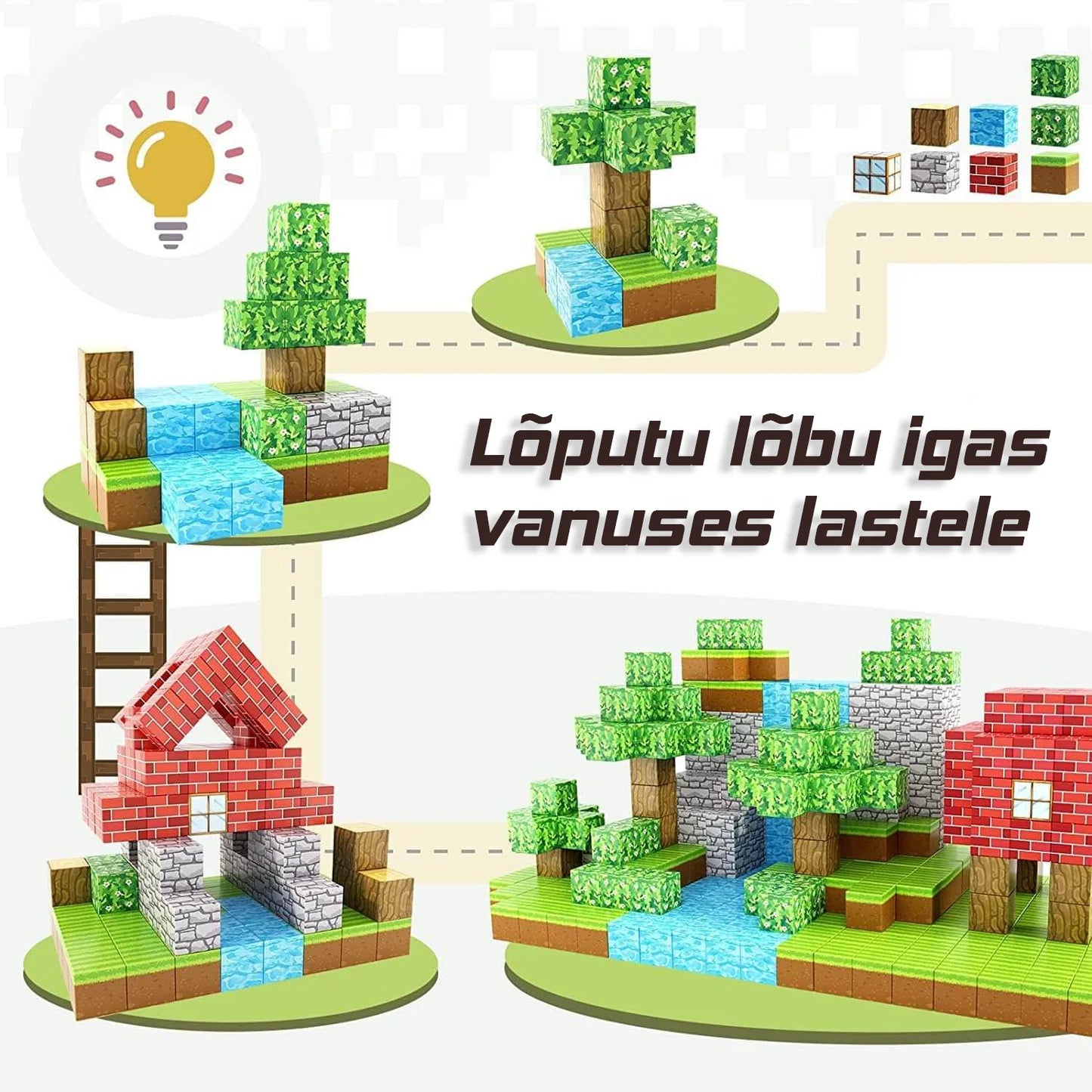 MiniCraft™ Magnetilised ehitusklotsid – õppimine ja loov mängimine