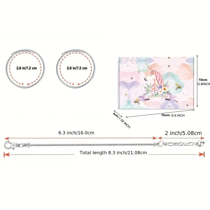 🌈 Lummavad käevõrude komplekt tüdrukutele