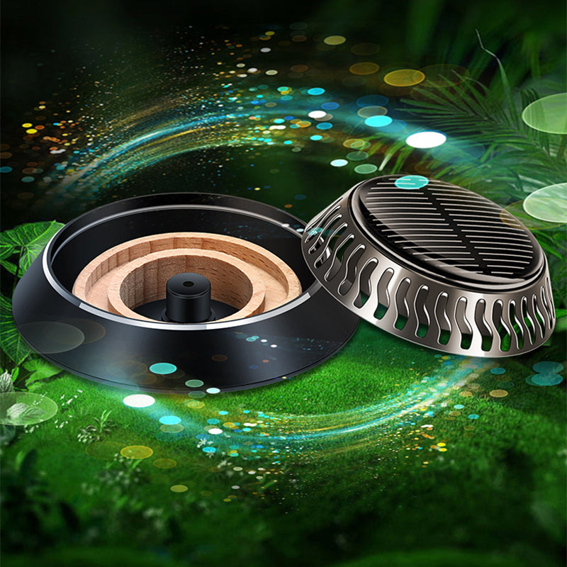 Päikesetoitega pöörlev aroomiteraapia