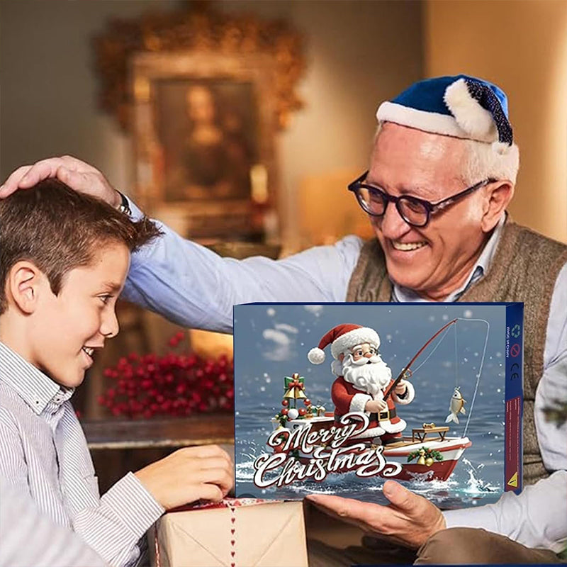 Kalapüügiriistade komplekt koos 24-päevase jõulukalendriga