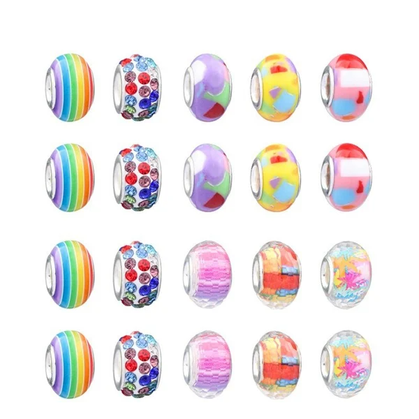 (🌲 Jõulumüük) 🎉 Parim kingitus lastele - Pandoria 🎀 värviliste käevõrude komplekt