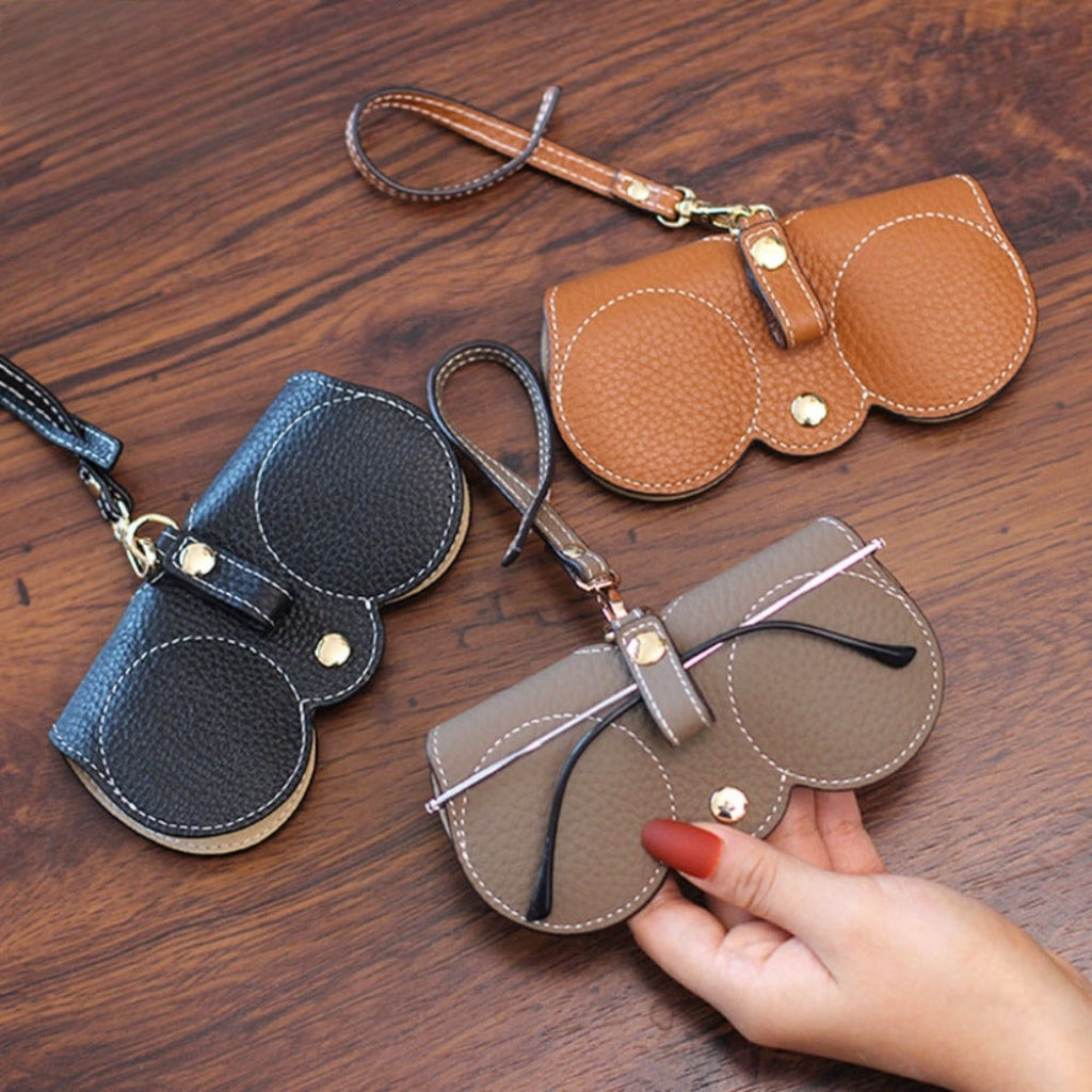 CompactVision™ – Õhuke nahast prillikarp | Stiilne kaitse lugemis- ja päikeseprillidele