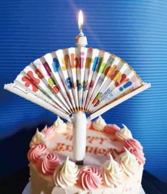 Korduvkasutatav lehvikuga sünnipäevaküünal - PARIM KINGITUS PERELE 🎂🎁