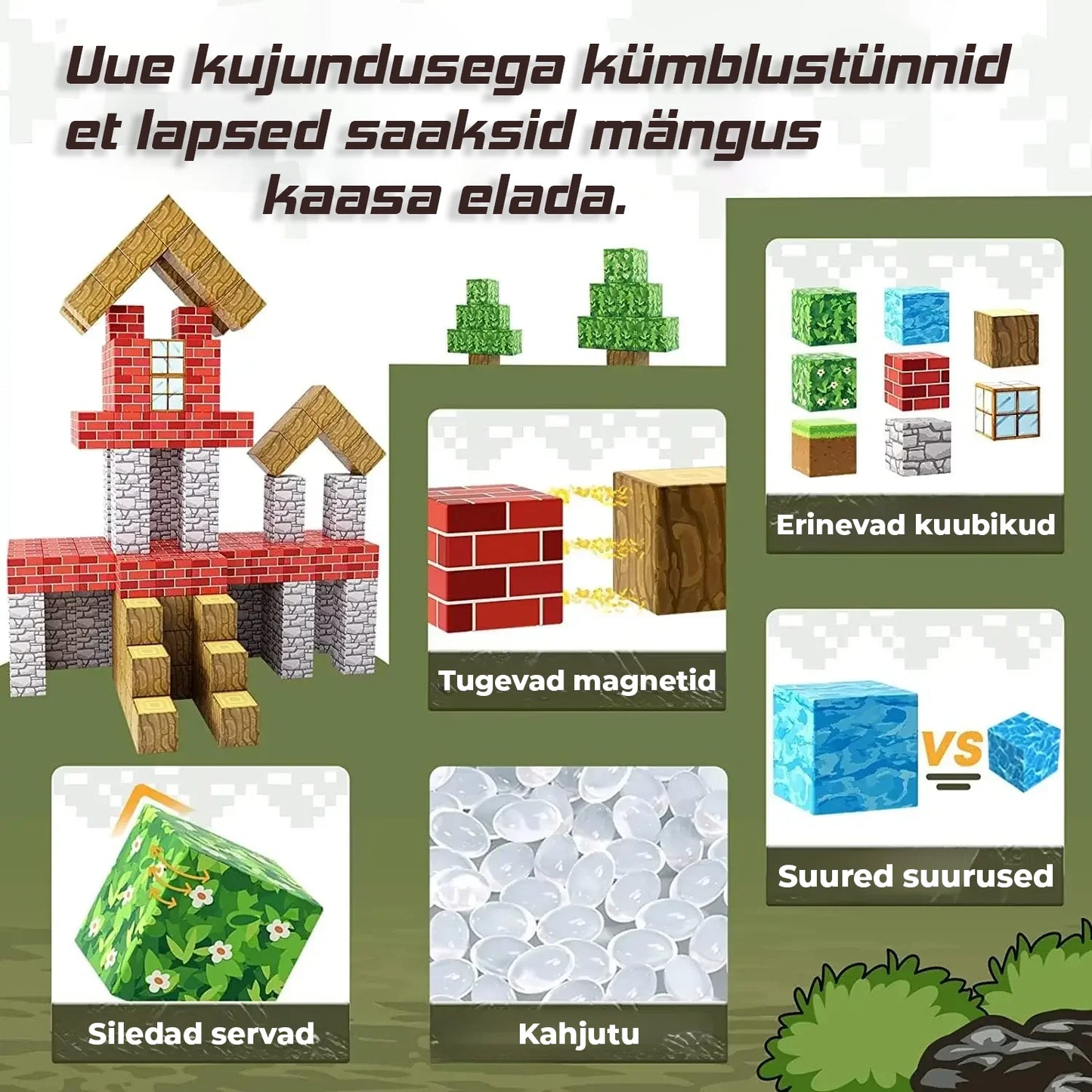 MiniCraft™ Magnetilised ehitusklotsid – õppimine ja loov mängimine