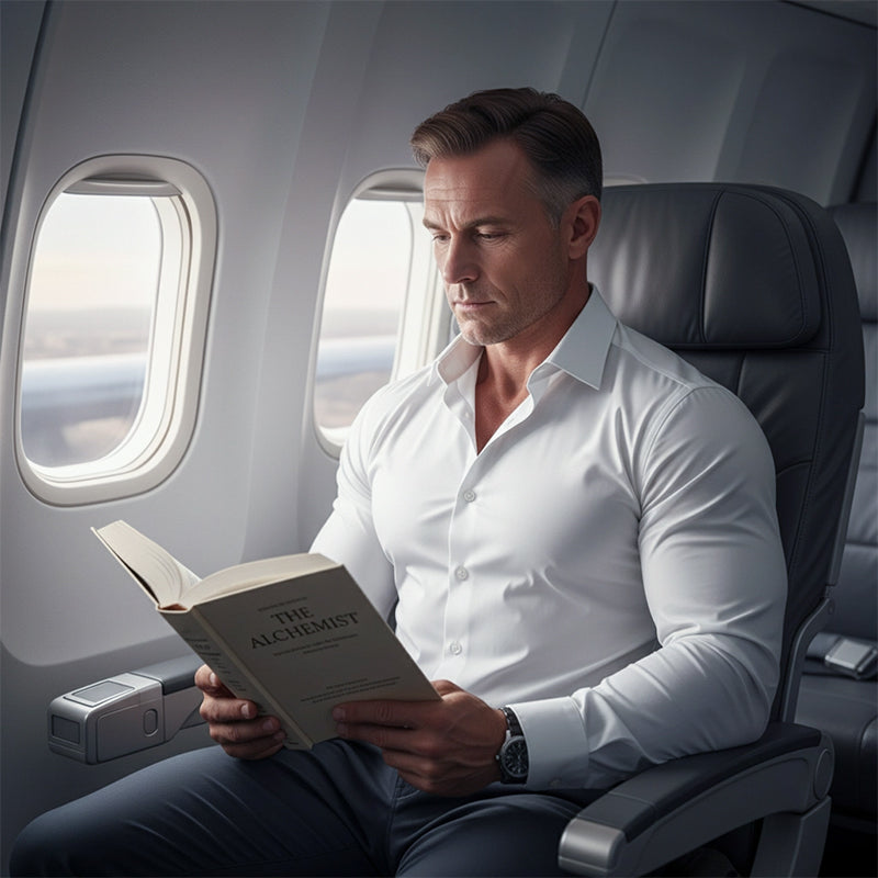 Meeste pikad varrukad, krae ja nööbid, ühet värvi