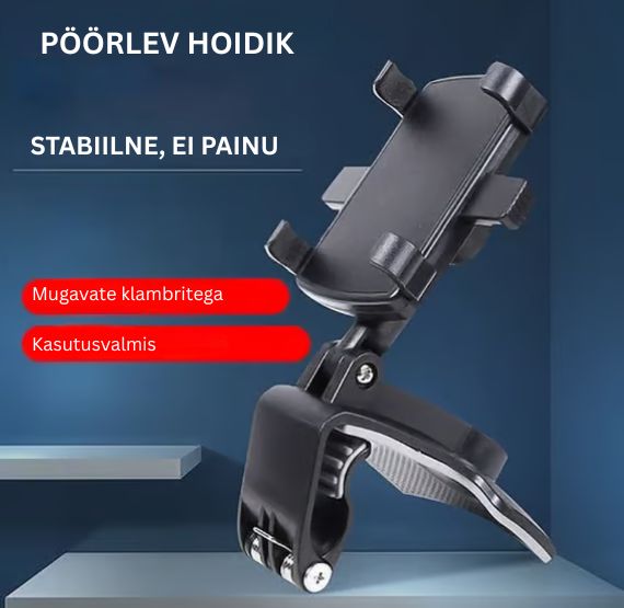 360 kraadi pöörlev autotelefoni hoidik