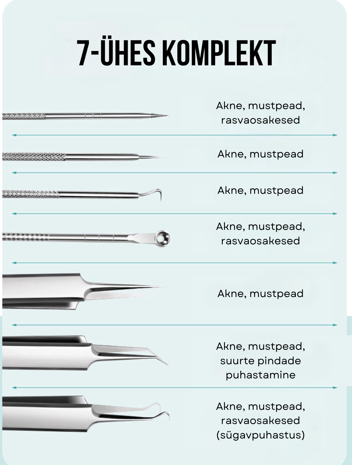 Professionaalne näo puhastuskomplekt
