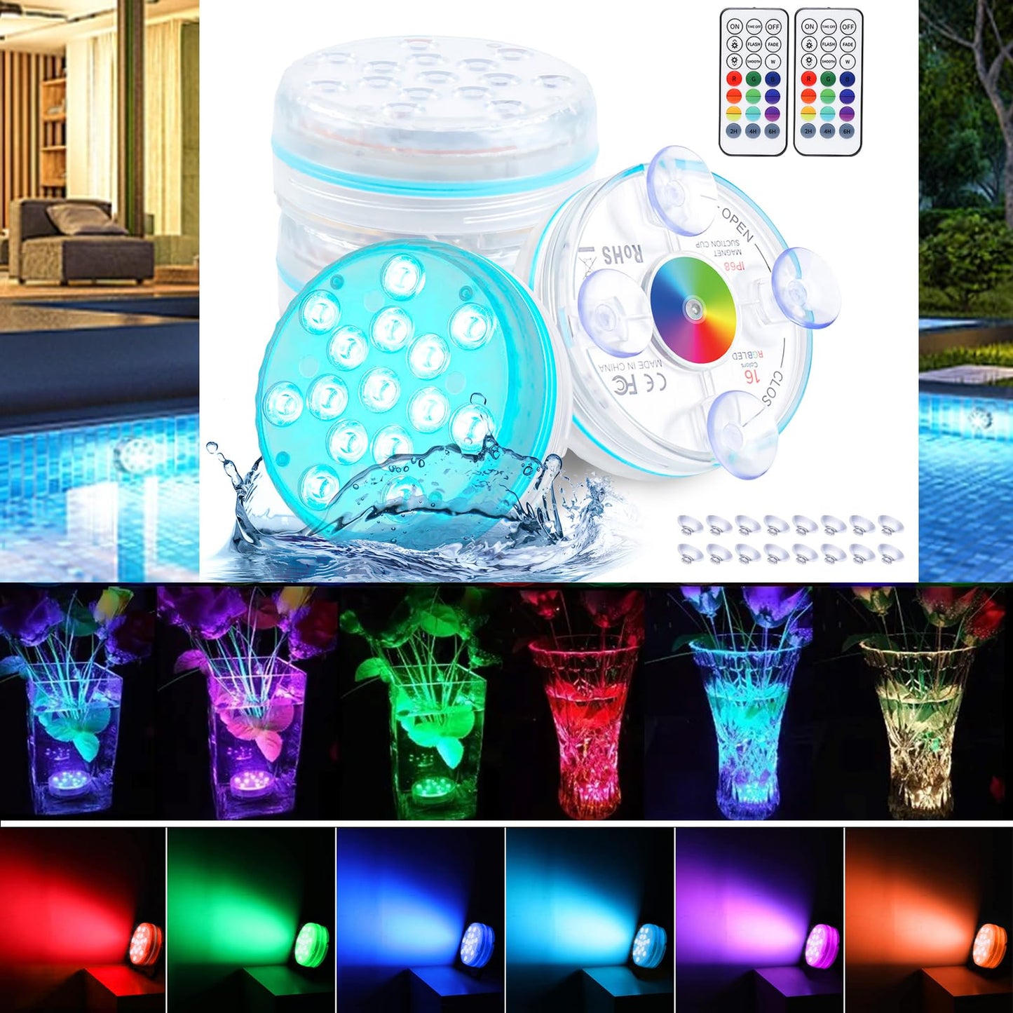 Uputatavad LED basseinituled