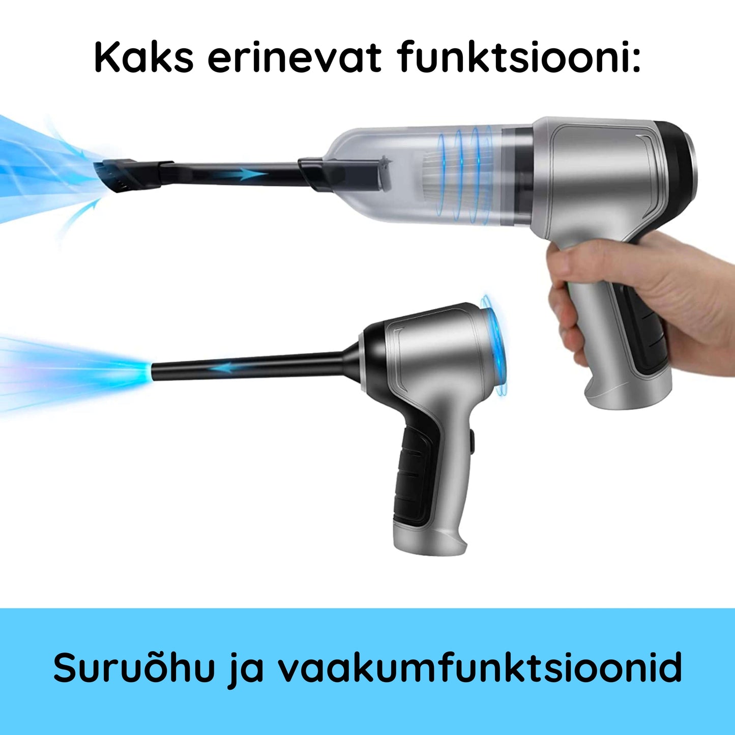 Võimas 60W juhtmevaba minitolmuimeja