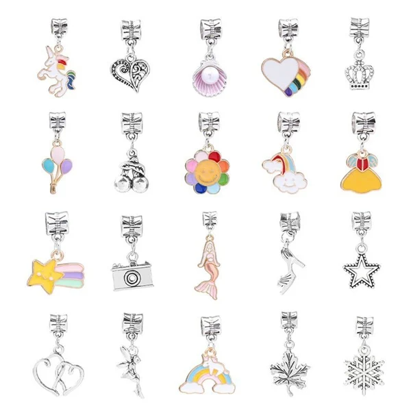 (🌲 Jõulumüük) 🎉 Parim kingitus lastele - Pandoria 🎀 värviliste käevõrude komplekt