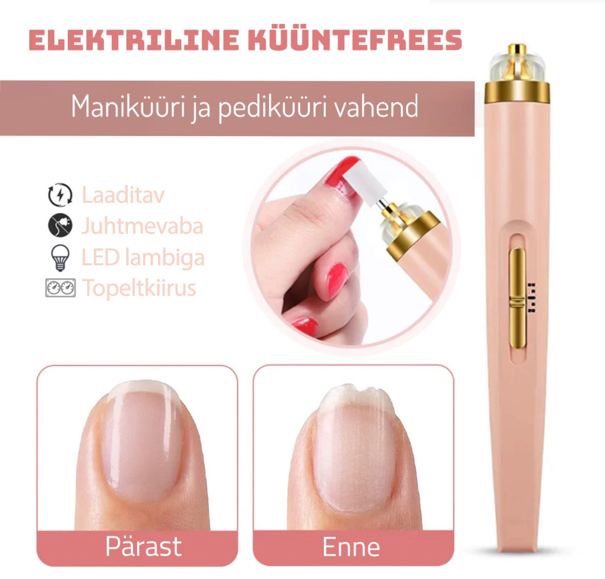 5-in-1 professionaalne küünefrees