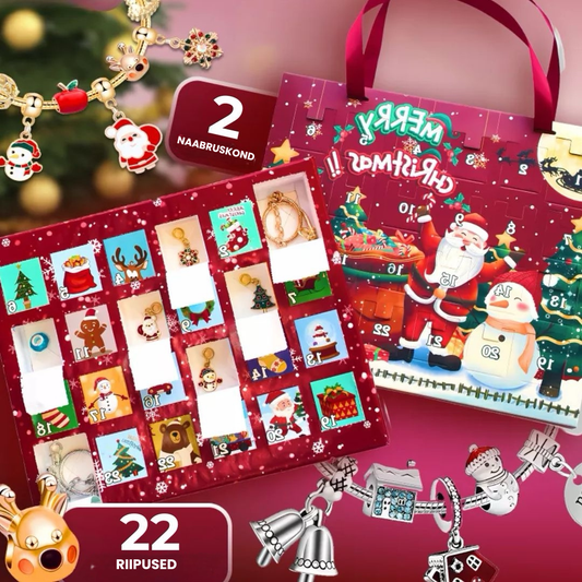 Adventikalender 2 käevõru ja 22 ripatsiga