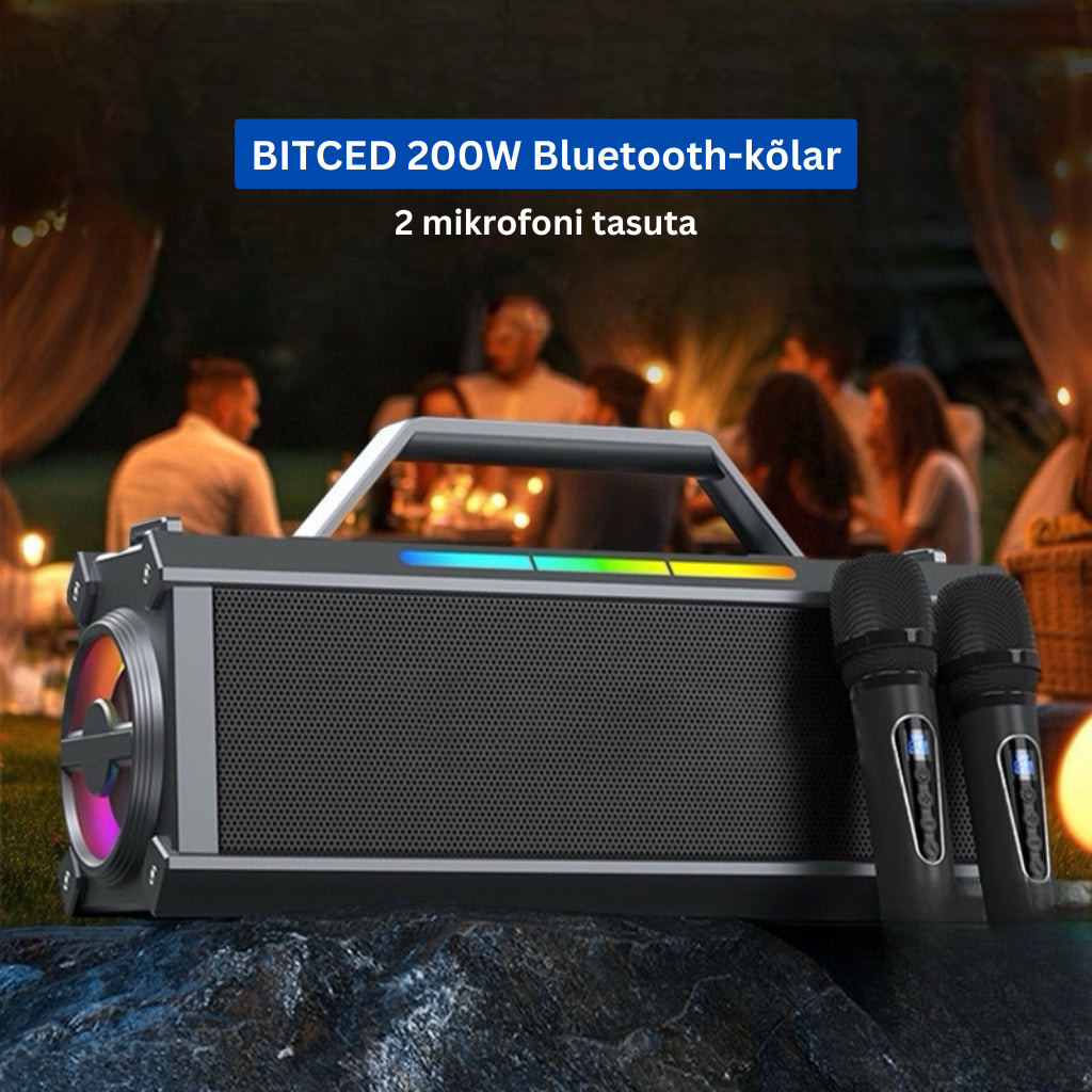 BITCED 200W Bluetooth kõlar