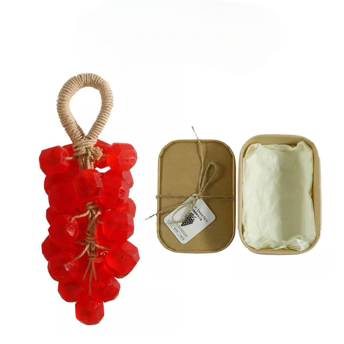 🔥 Originaalne käsitsi valmistatud kristallviinamarjade seep – õrn puhastusseep