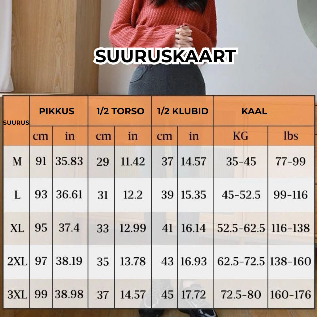 🔥Naiste mood – Soojad kašmiirist kitsenevad püksid