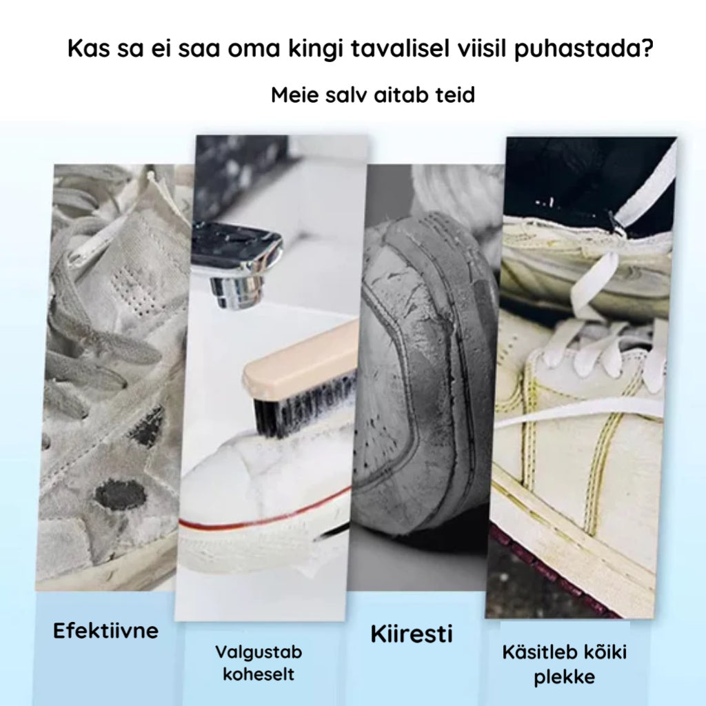 Valgete jalatsite valgenduskreem