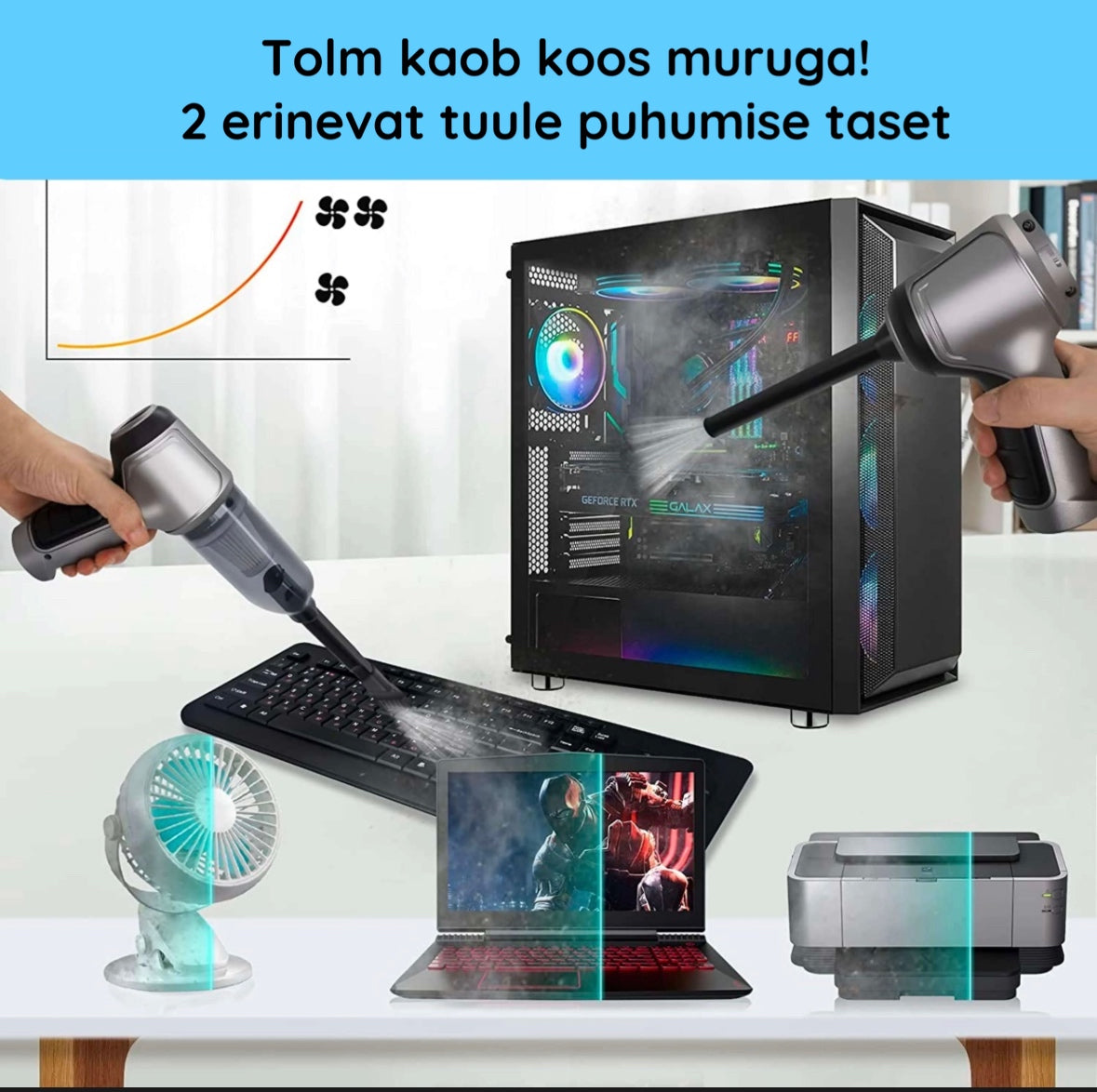 Võimas 60W juhtmevaba minitolmuimeja