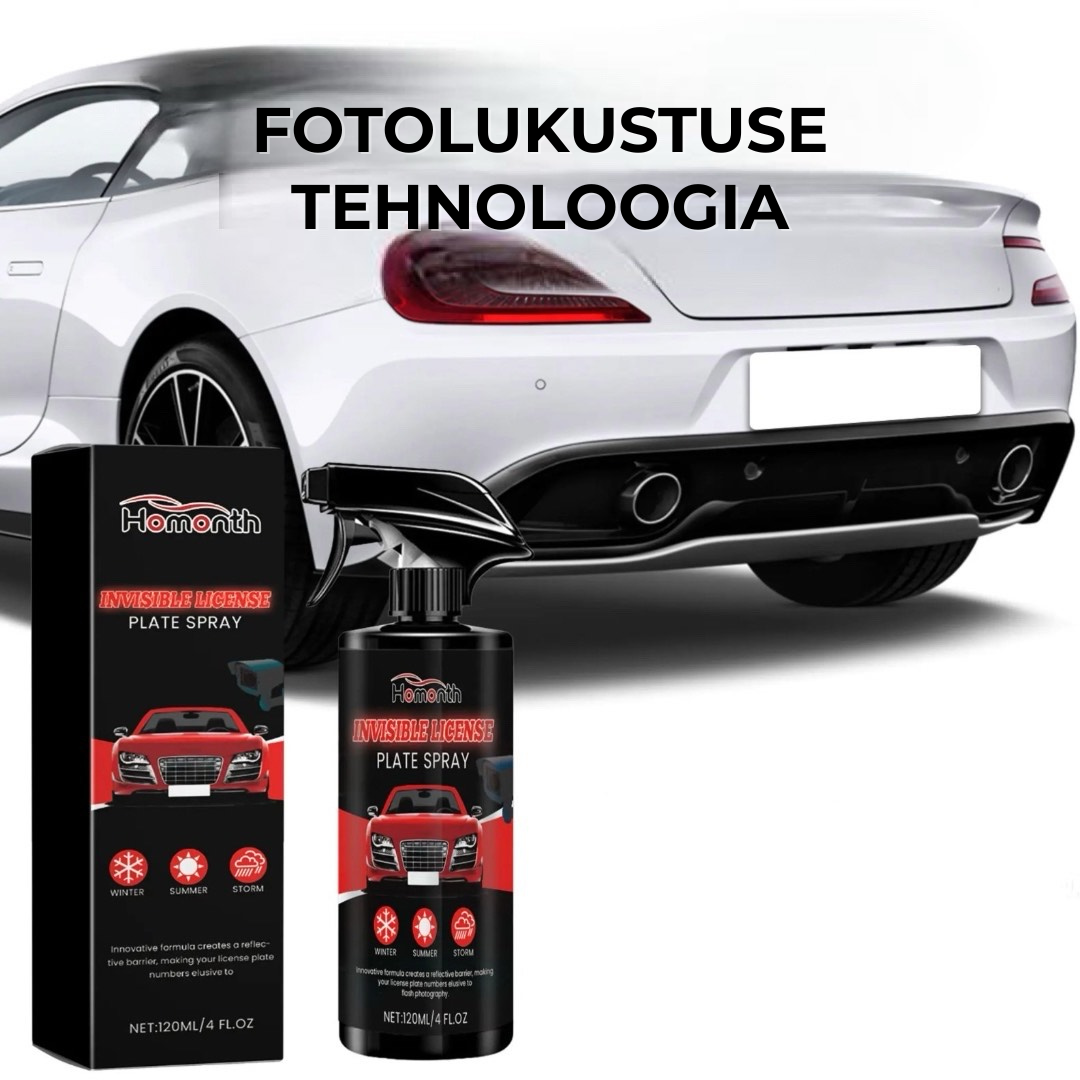 Nähtamatu numbrimärkide spreivahend