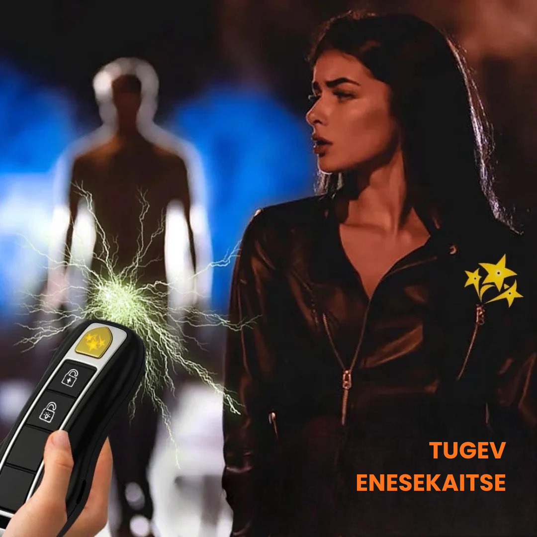 Autovõtme kujuline enesekaitse taskulamp