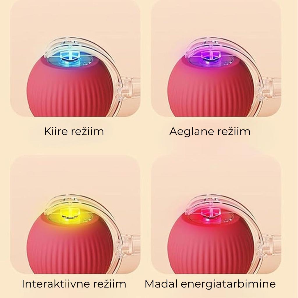 Tark automaatselt veerev lemmikloomade pall