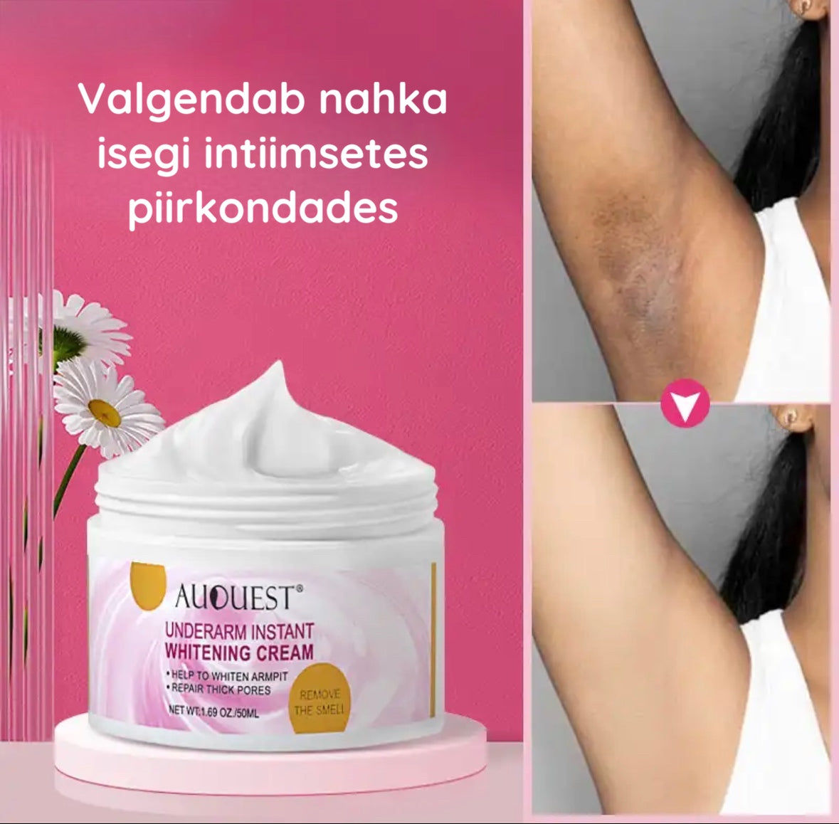 Naha valgendav kreem