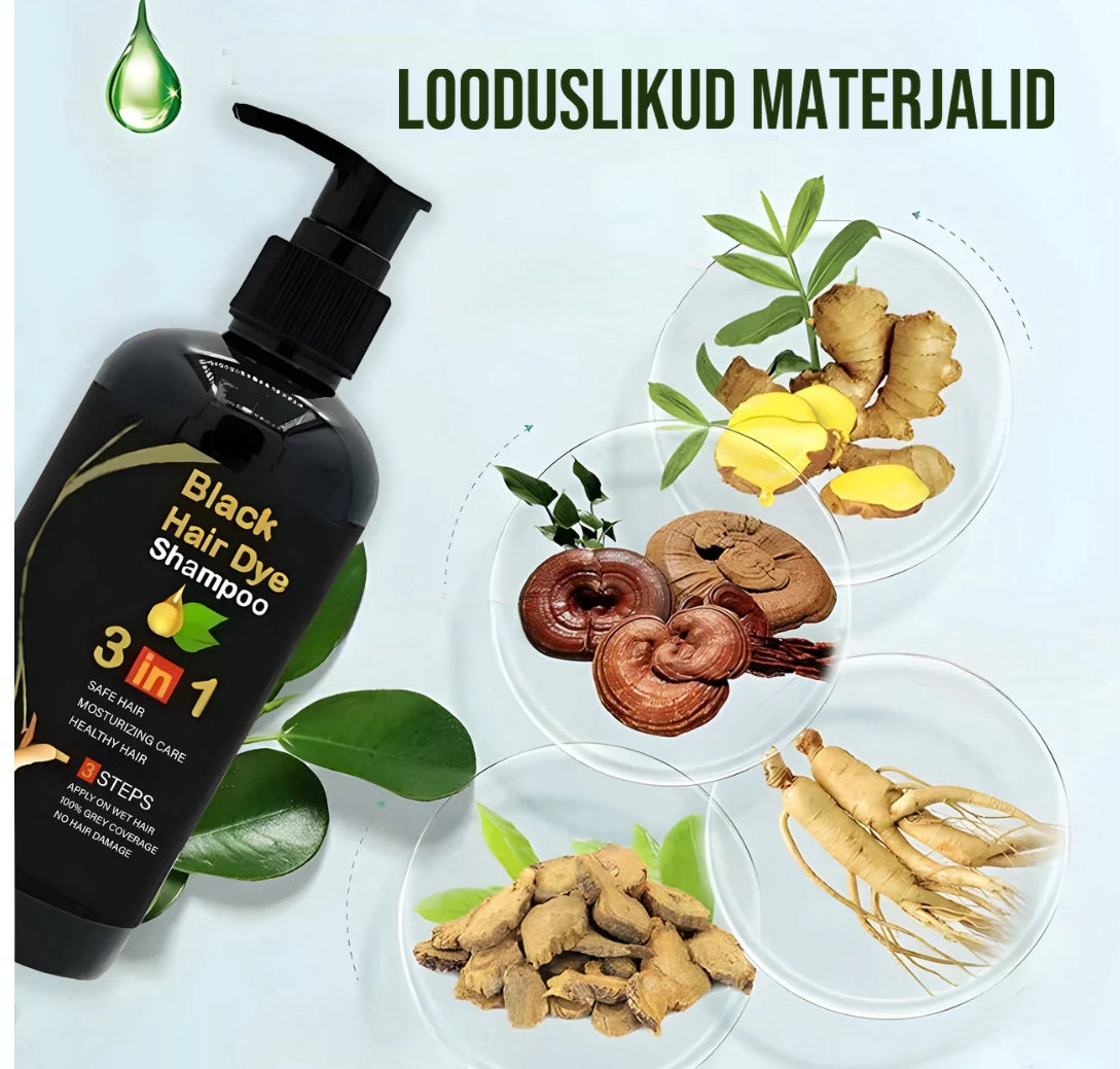 Ayurveda juuste värvimise šampoon "Delight": ohutu värv, ilma kõrvaltoimeteta!