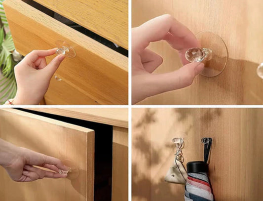 Läbipaistev kleepuv käepide