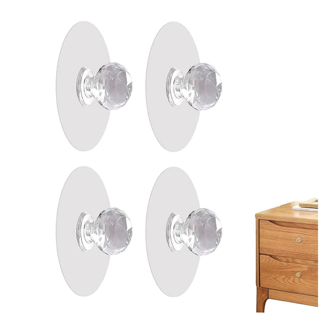 Läbipaistev kleepuv käepide