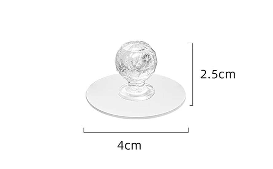 Läbipaistev kleepuv käepide