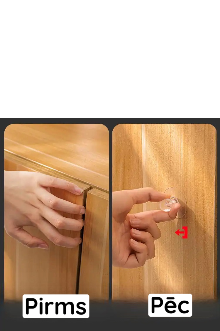 Läbipaistev kleepuv käepide