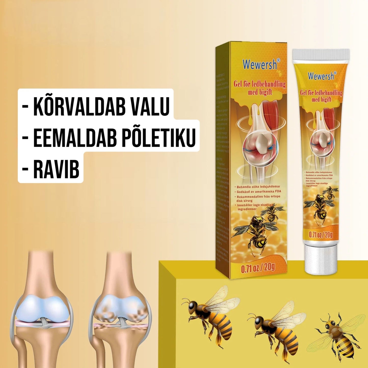 Geel-pamlsa mesilasmürgiga