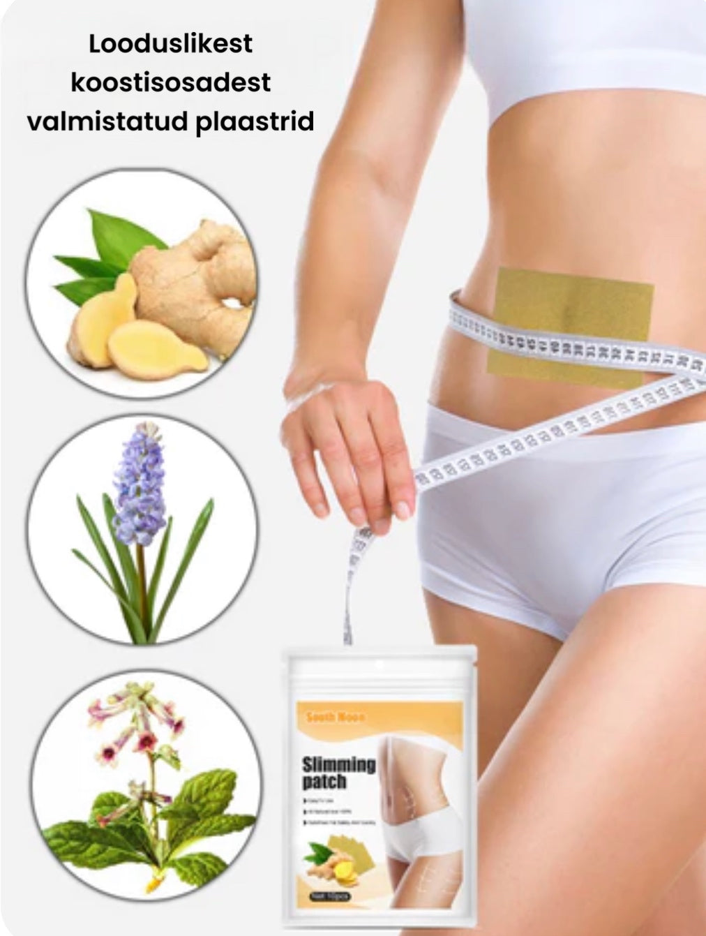 Rasvapõletav kõhuplaaster ingveriga