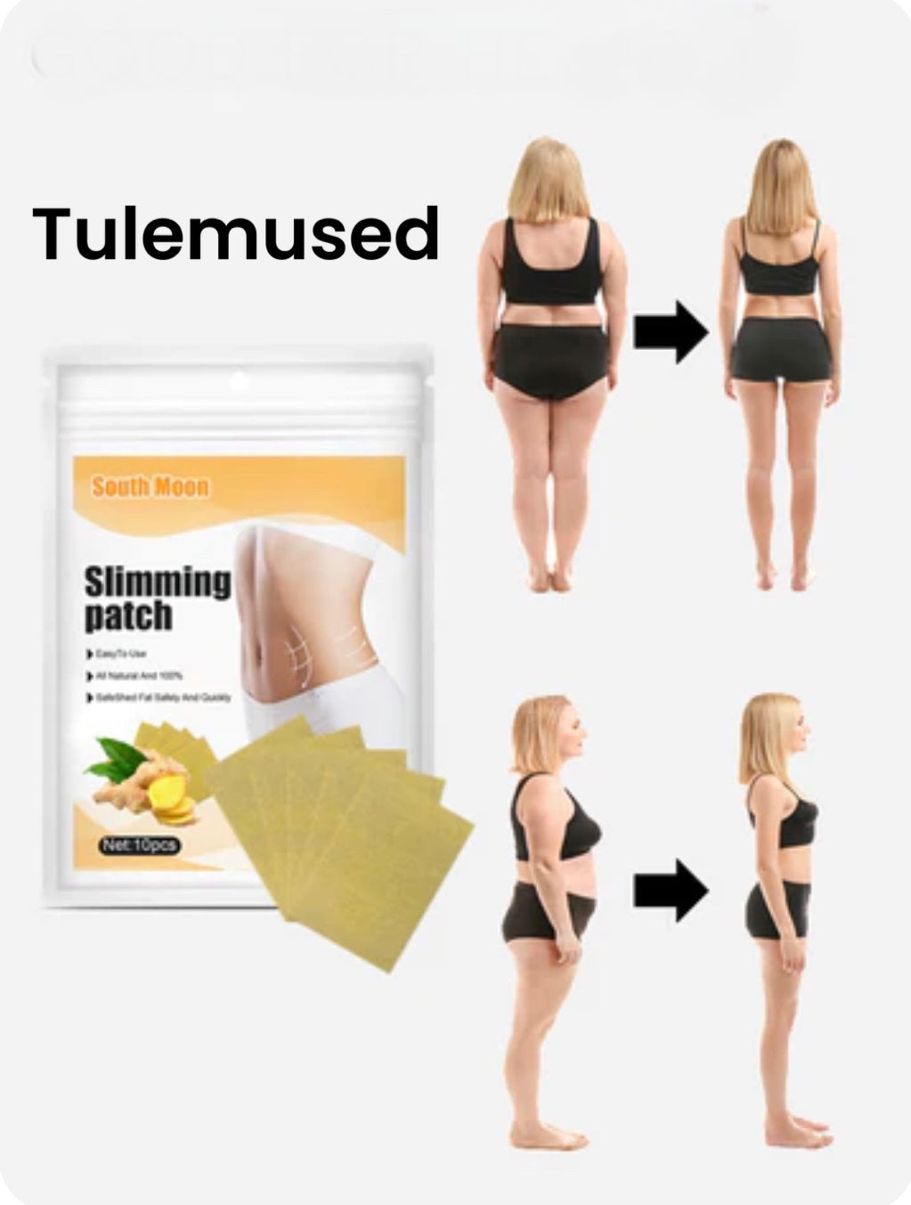 Rasvapõletav kõhuplaaster ingveriga