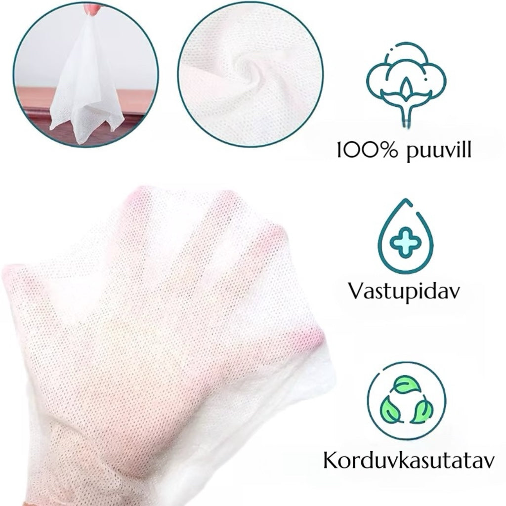 🌿 Kokkupressitud rätikud 🌿 tablettides (50 tk)