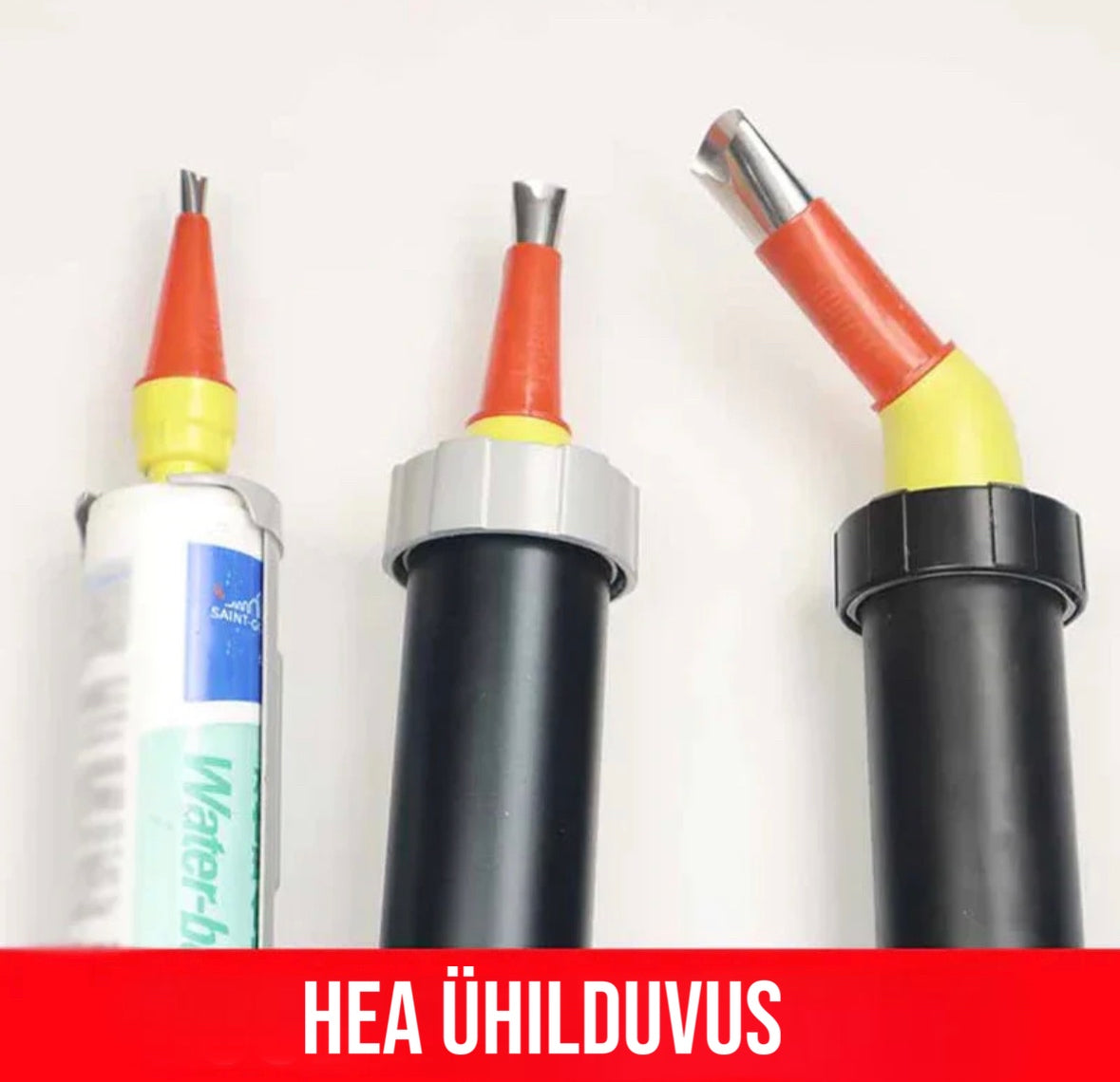 V-kujulised hermeetiku püstoli otsikud (16-osaline komplekt)