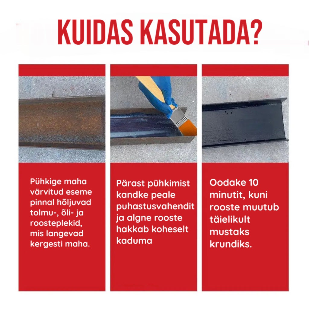 Veepõhine rooste eemaldaja + pintsel tasuta!